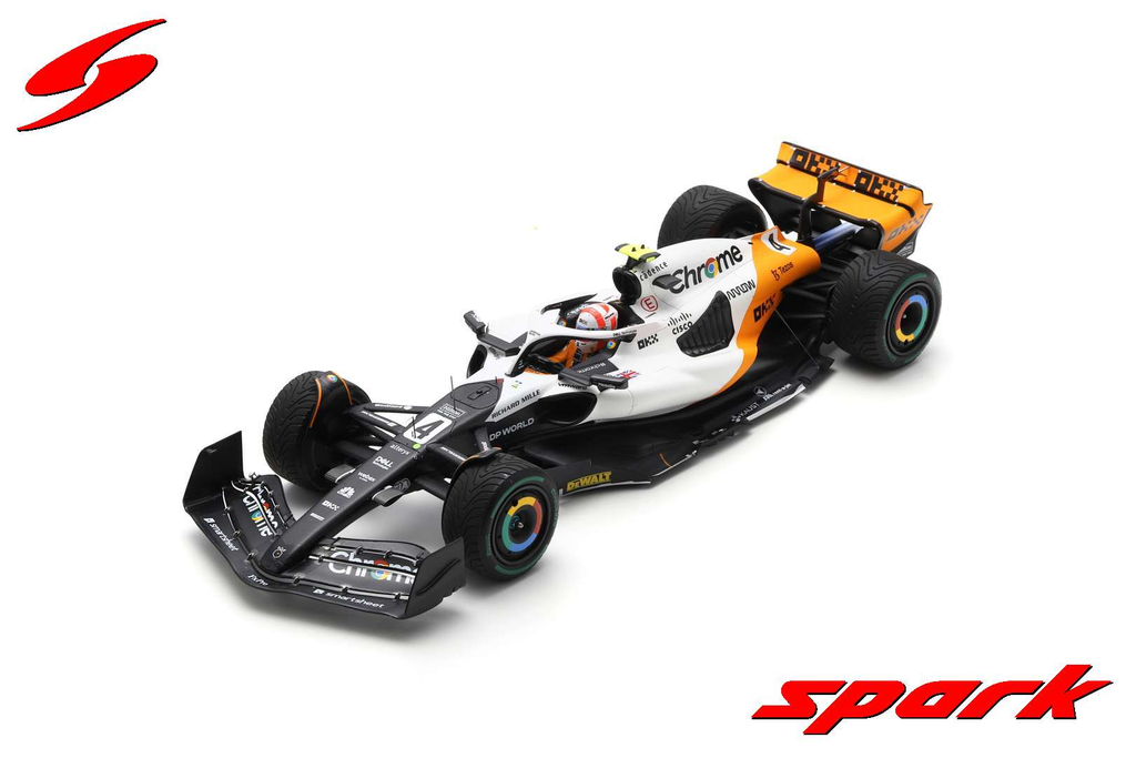 Spark : McLaren MCL60 │No.4 McLaren 9th Monaco GP 2023 - Lando Norris [1/18]