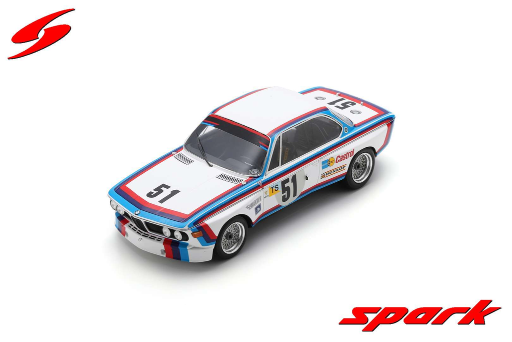 Spark : BMW 3.0 CSL │ No.51 11th Le Mans 24H 1973 D. Quester - T. Hezemans [1/18]