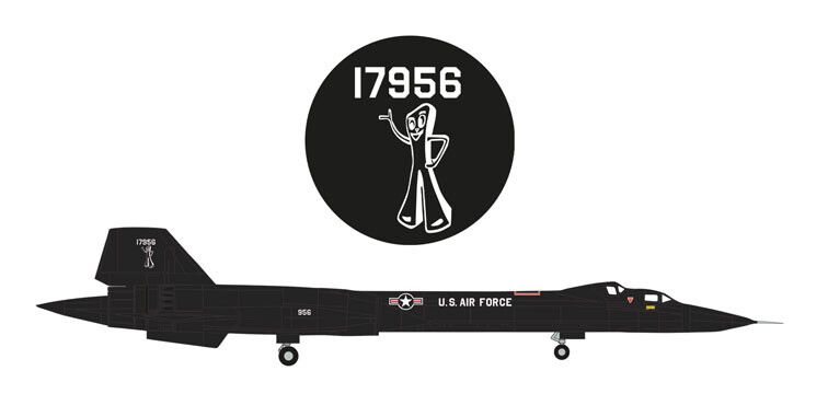 Herpa : Lockheed SR-71B Blackbird U.S. Air Force 9th SRW Gumby  [1/200]