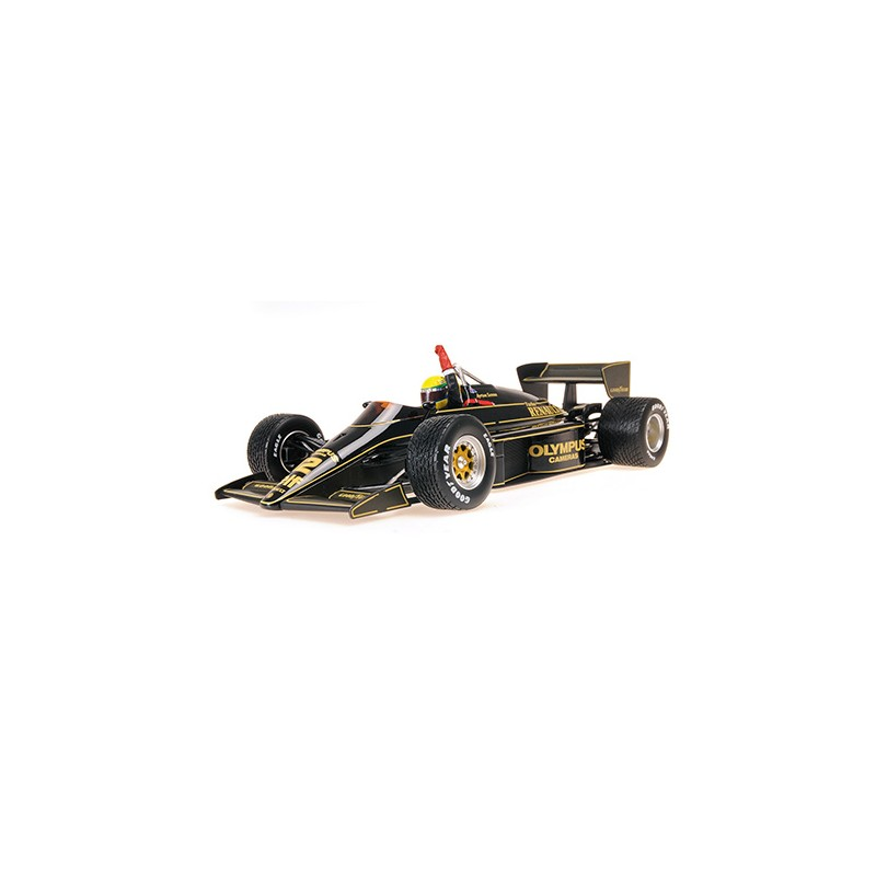 Minichamps : Lotus Renault 97T Dirty version Ayrton Senna F1 1st Career Win Portugal 1985 [1/18]