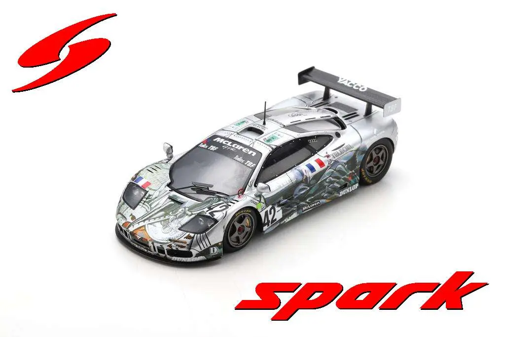 Spark model : McLaren F1 GTR No.42 BBA Competition Le Mans 24H 1995 J-L. Maury-Laribiére - M. Sourd - H. Poulain