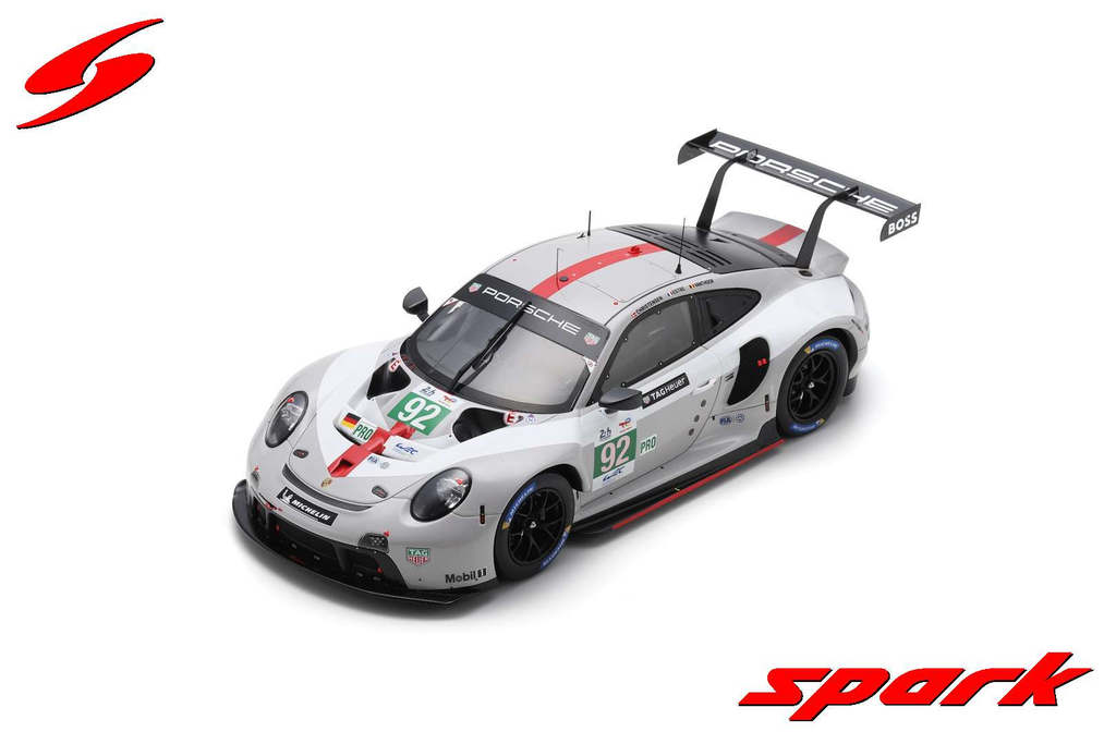 Spark : Porsche 911 RSR-19 │ No.92 Porsche GT Team Le Mans 24H 2022 M. Christensen - K. Estre - L. Vanthoor [1/18]