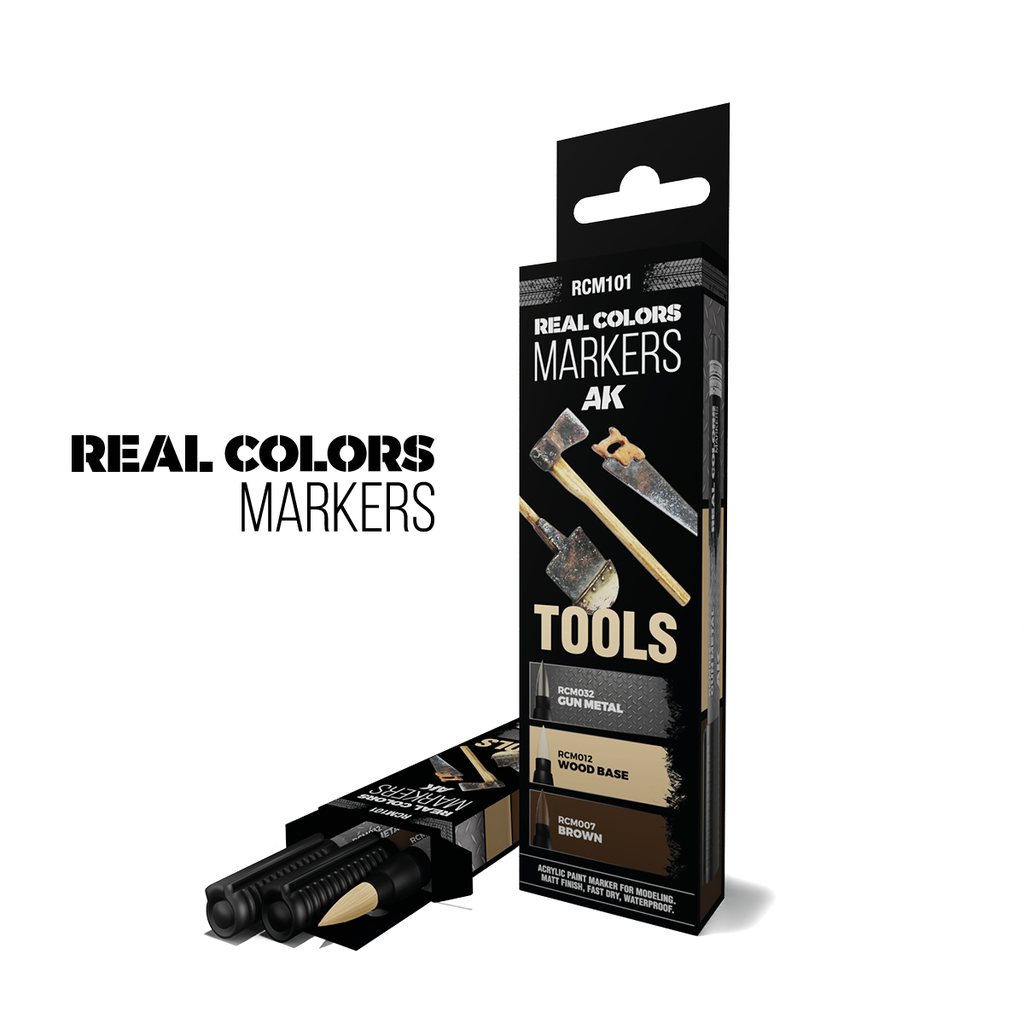 AK : Set de 3 Real Colors Markers │ (RCM032, RCM012, RCM007)