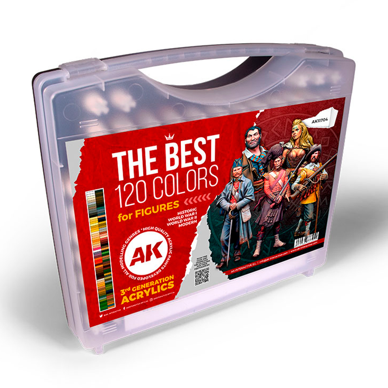[AK AK11704] AK : Set de 120 Couleurs AK │Figurines 