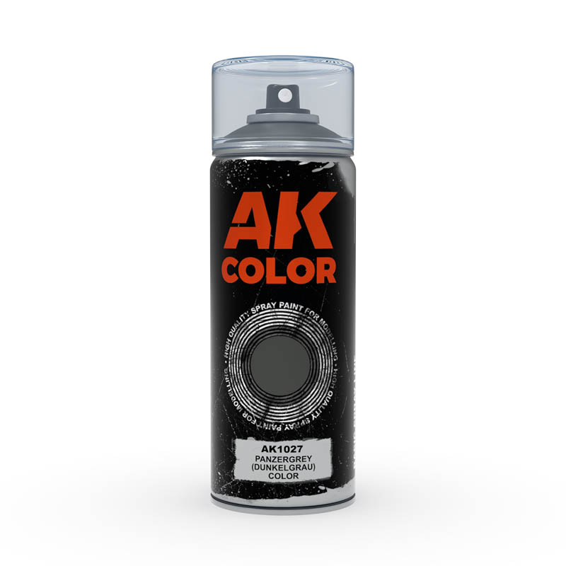Ak : Spray Gris "Panzergrey (Dunkelgrau)" (150ml)