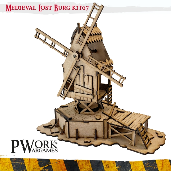 [PWW TS00407MDF] PWork Wargames : Lostburg Kit 07 │ MDF