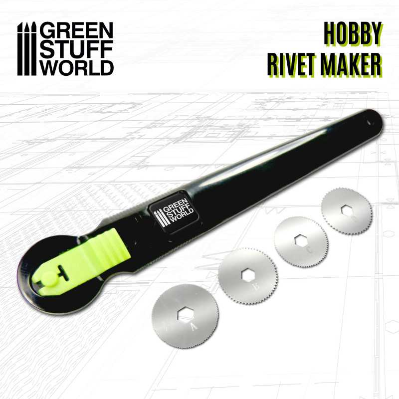 Green Stuff World: Rivet Maker Tool (Rivet Wheel + 4 Interchangeable Blades)