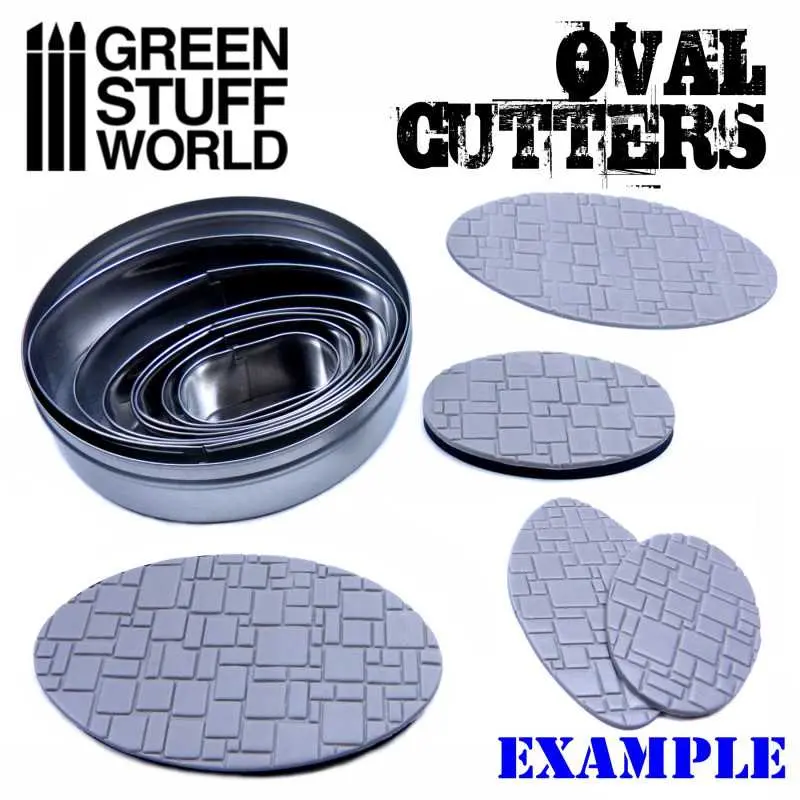 Green Stuff : Emporte-pièces pour socles "Oval"