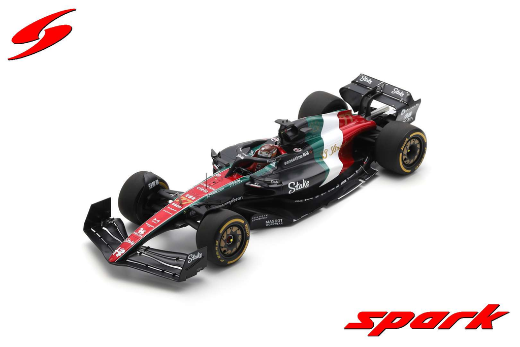 Spark : Alfa Romeo F1 Team Stake C43 │ No.77 Alfa Romeo F1 Team ORLEN 10th Italian GP 2023 Valtteri Bottas [1/18]