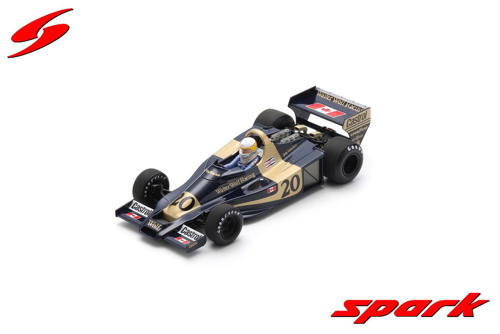 Spark : Wolf WR1 │ No.20 Winner Monaco GP 1977 Jody Scheckter With Acrylic Cover [1/18]