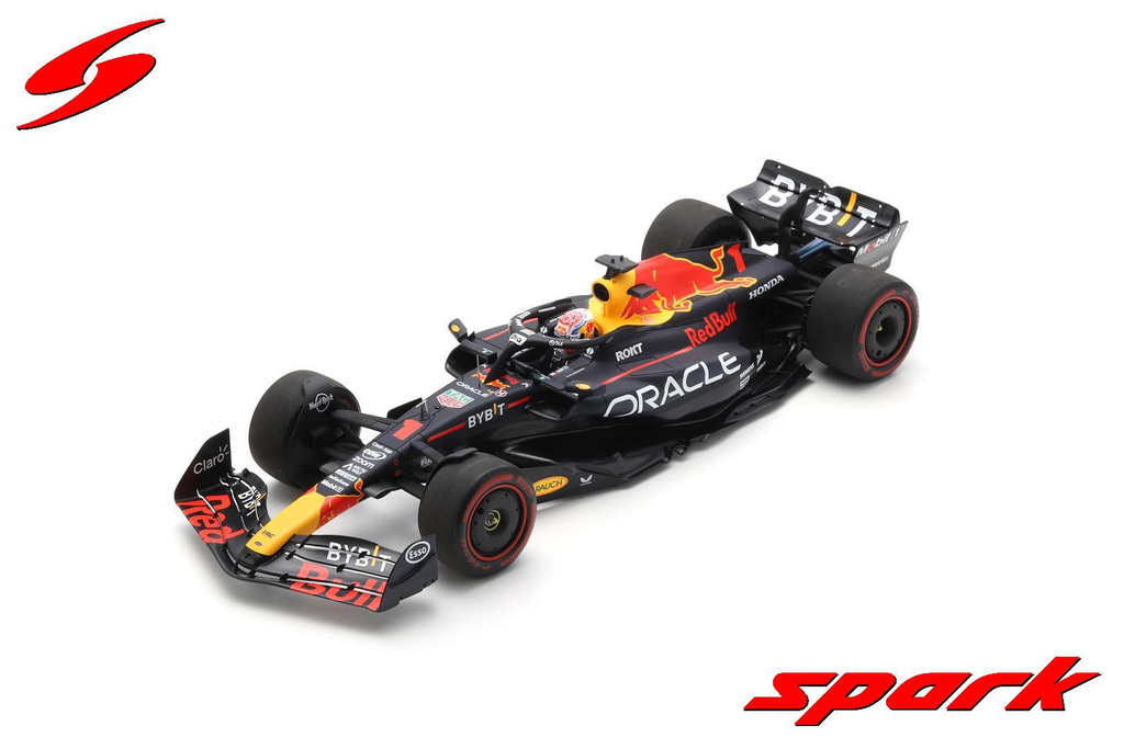 Spark : Oracle Red Bull Racing RB19 │ No.1 Oracle Red Bull Racing Winner Spanish GP 2023 40th Career Win Max Verstappen [1/18]