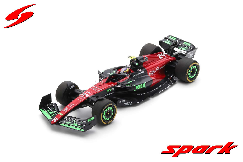 Spark : Alfa Romeo F1 Team KICK C43 │ No.24 Alfa Romeo F1 Team ORLEN Belgian GP 2023 Zhou Guanyu [1/18]