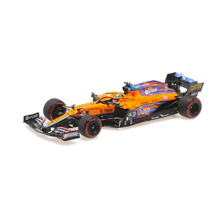 Minichamps : McLaren Mercedes MCL35M │ No.3 F1 Grand Prix d'Abu Dhabi 2021 Daniel Ricciardo [1/43]