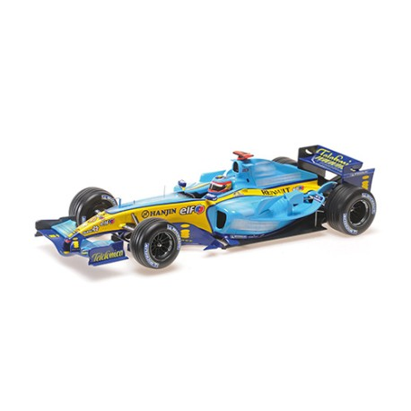 Minichamps : Renault R25 │ No.5 Fernando Alonso F1 Bahrain 2005 Winner [1/18]