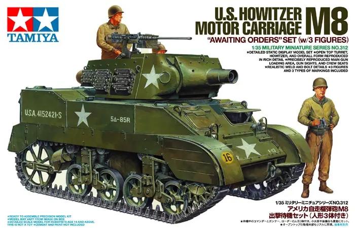 Tamiya : U.S. Howitzer Motor Carriage M8 "Awaiting Orders" Set