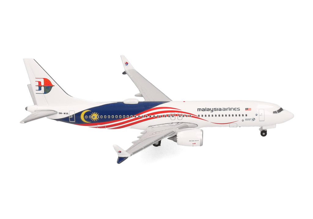 Herpa : Malaysia Airlines Boeing 737 Max 8 - 9M-MVA  [1/500]