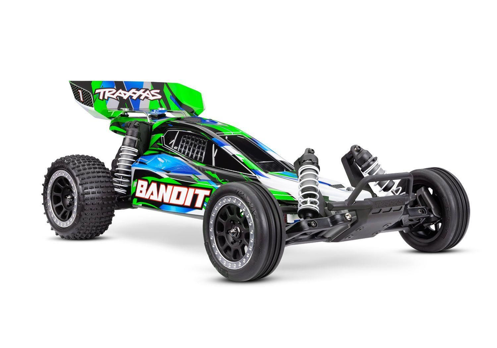 [TAX 24254-8-GRN] Traxxas : Bandit 2WD Brushed HD USB-C (Vert) [TRX24254-8-GRN]
