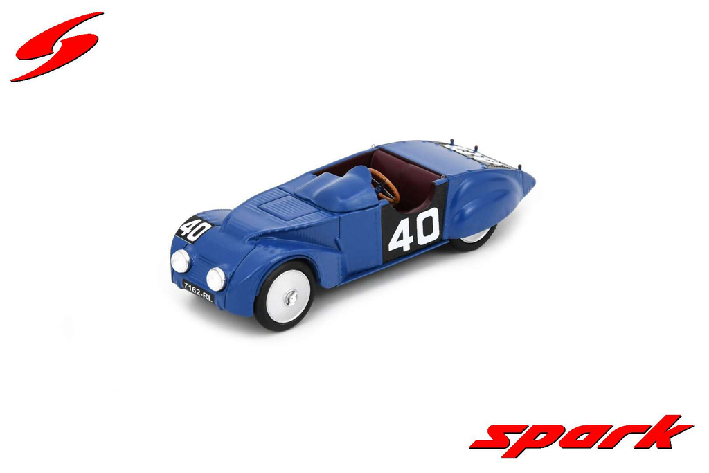 Spark : Chenard & Walcker Tank │ No.40 Le Mans 24H 1937 G. Cottet - C. Roux [1/43]