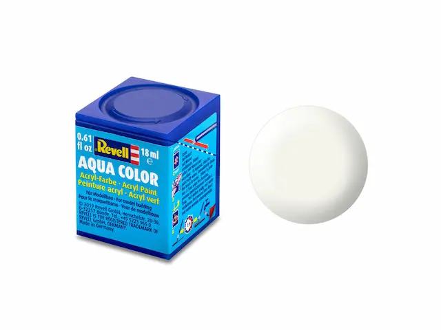Revell : 301 - Blanc Satiné - Ral 9010 (18ml ) │ Aqua Color