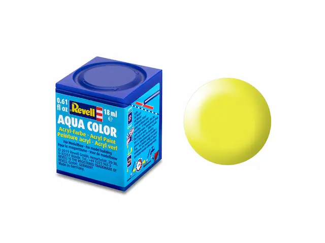 [REV 36312] Revell : 312 - Jaune Fluo Satiné (18ml) │ Aqua Color