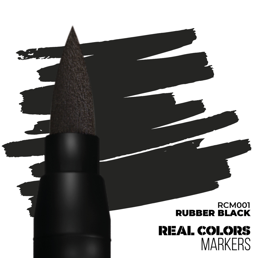  Ak : RCM001 - Rubber Black │ Real Colors Markers 