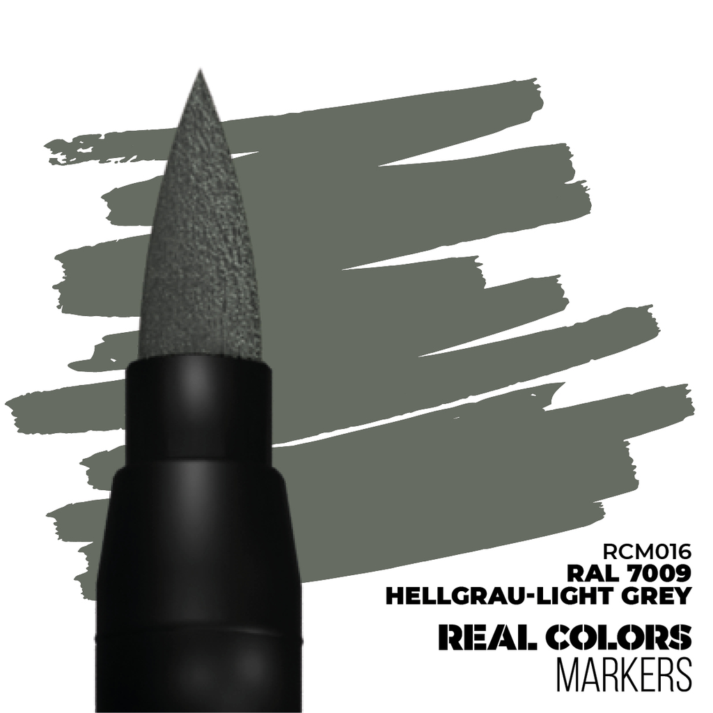  Ak : RCM016 - Hellgrau-Light Grey Ral 7009│ Real Colors Markers 