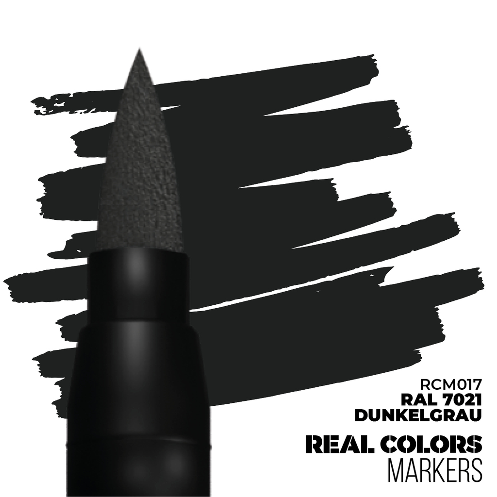  Ak : RCM017 - Dunkelgrau Ral 7021 │ Real Colors Markers 