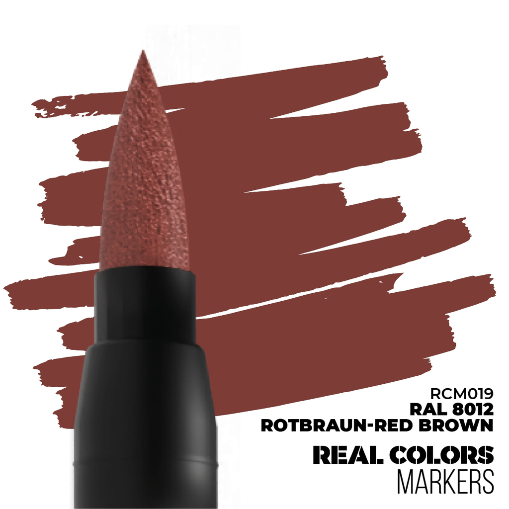[AK RCM019] Ak : RCM019 - Rotbraun-Red Brown Ral 8012│ Real Colors Markers 