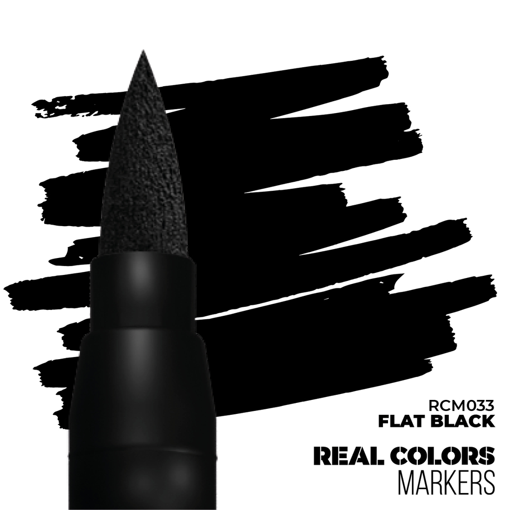 Ak : RCM033 - Flat Black│ Real Colors Markers 