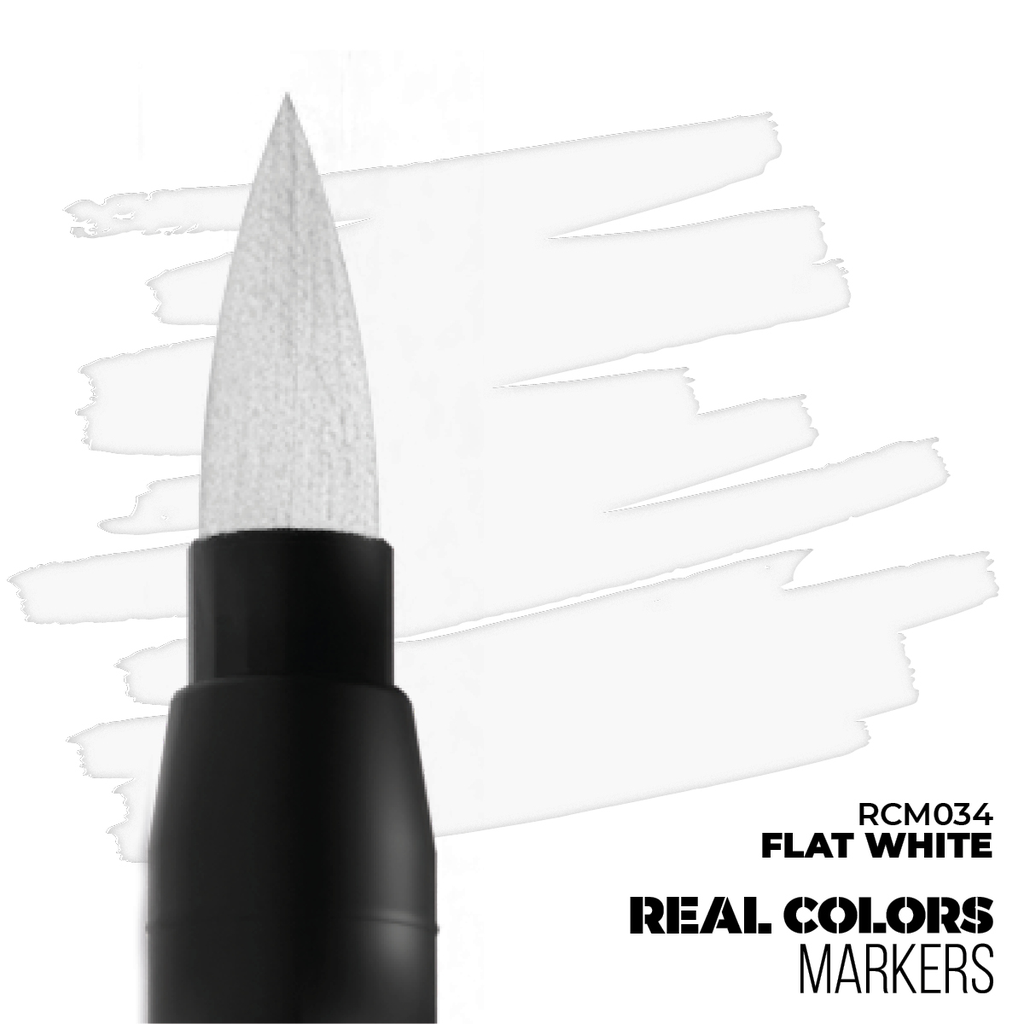Ak : RCM034 - Flat White │ Real Colors Markers 