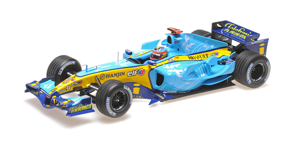 Minichamps : Renault R25 F1 Team 2° GP British 2005 Fernando Alonso [1/18]