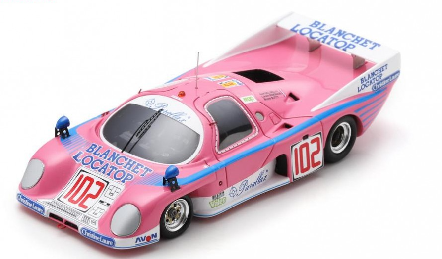 Spark models : RONDEAU M379C N°102 17ème 24H Le Mans 1986 N. del Bello - L. Rossiaud - B. Sotty [1/43]