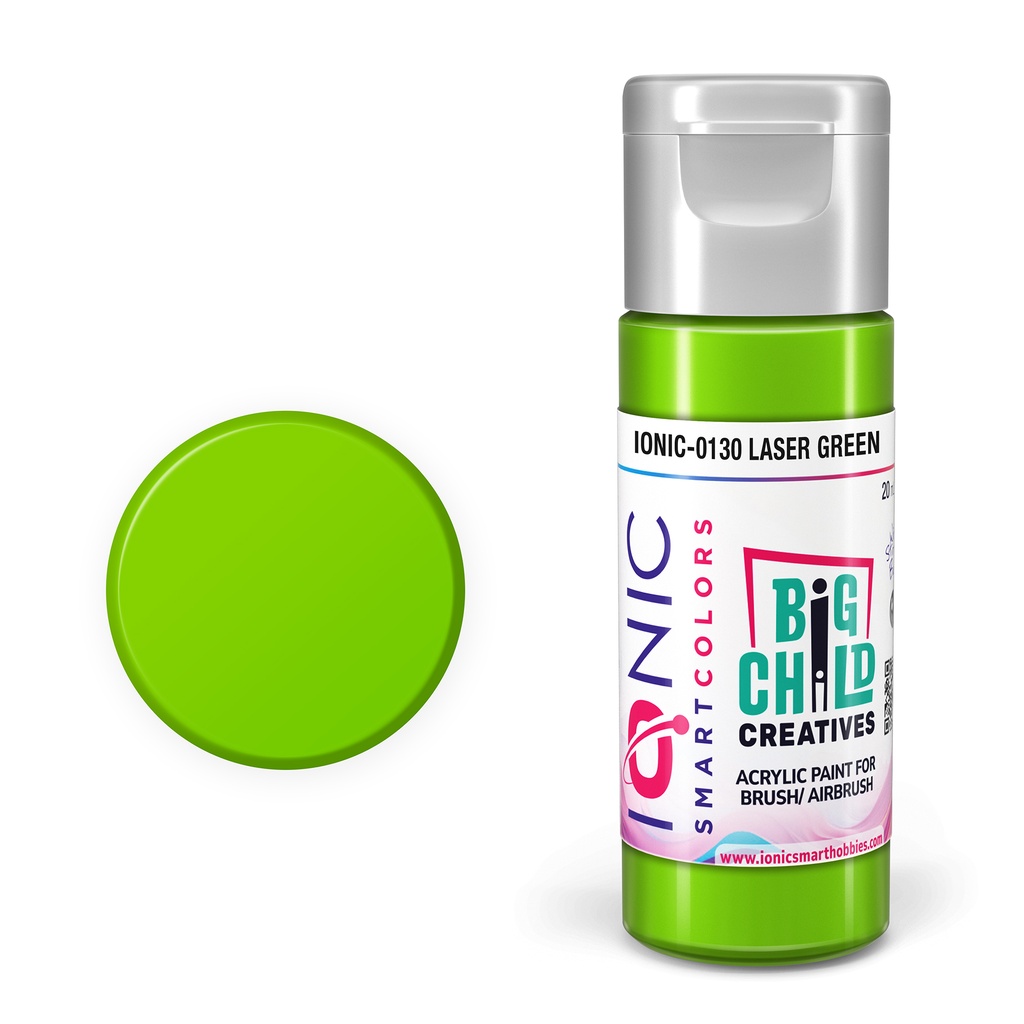 [MIG IO-0130] Ammo Mig : 130 - LASER GREEN (20ml) │ Ionic Smart Color