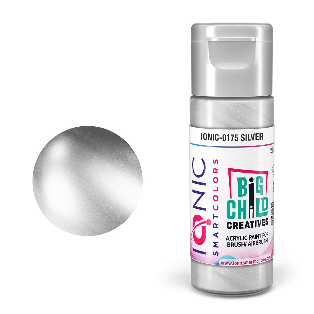 [MIG IO-0175] Ammo Mig : 175 - SILVER (20ml) │ Ionic Smart Color