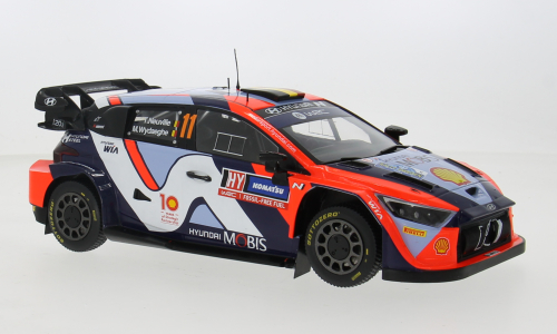 Ixo Models : Hyundai i20 N Rally1 Hybrid │ No.11 Rallye Sweden 2024 - T Neuville / M.Wydaeghe [1/18]