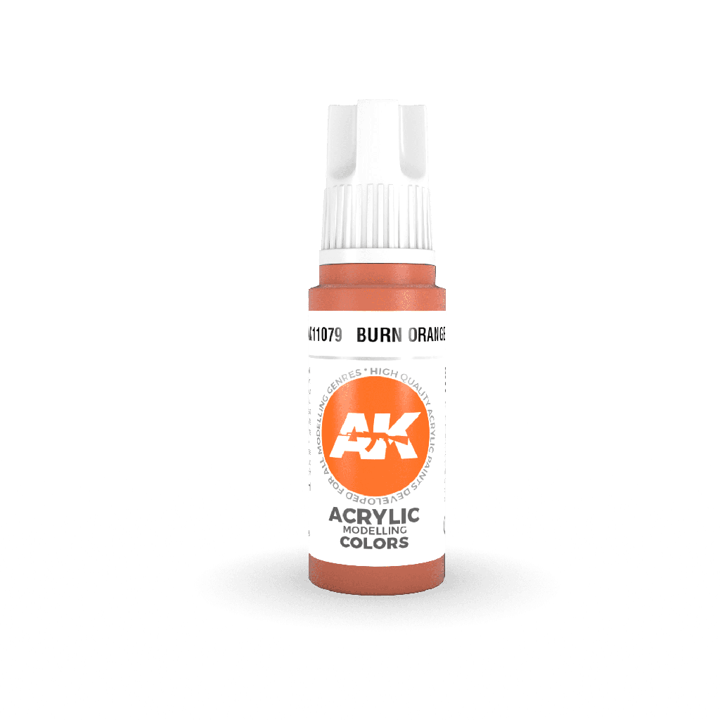 [AK AK11079] Ak : Burn Orange 17ml │ 3rd Generation Acrylique