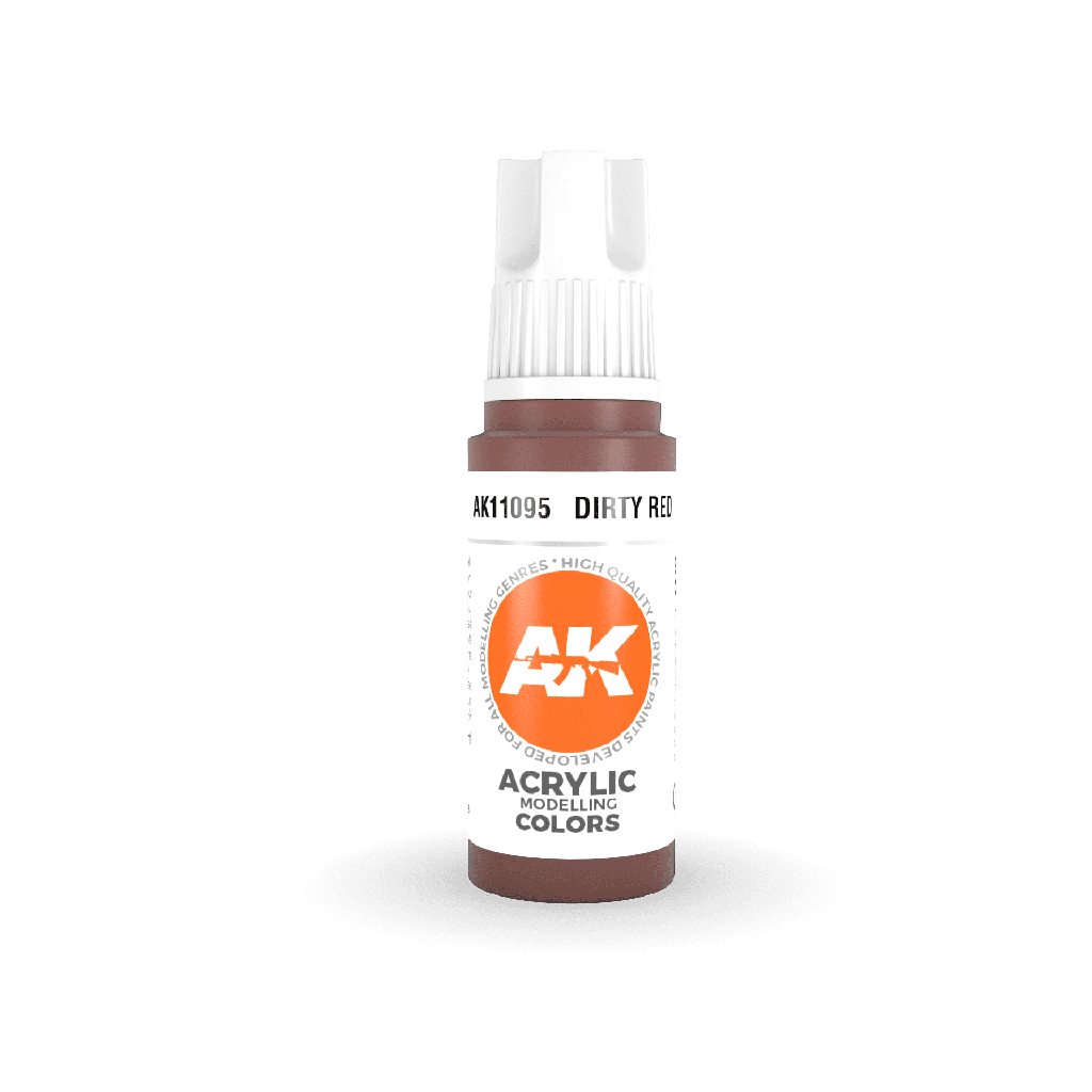 [AK AK11095] Ak : Dirty Red 17ml │ 3rd Generation Acrylique