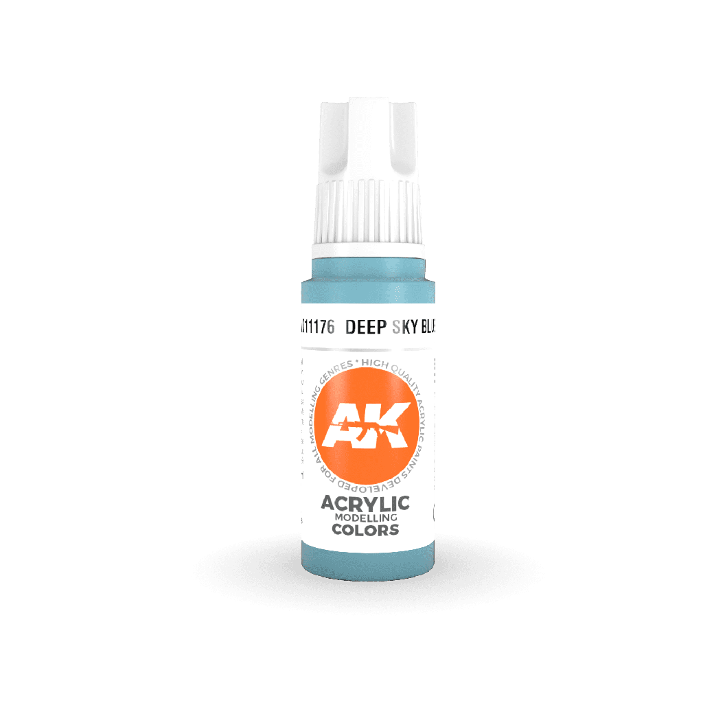 [AK AK11176] Ak : Deep Sky Blue 17ml │ 3rd Generation Acrylique