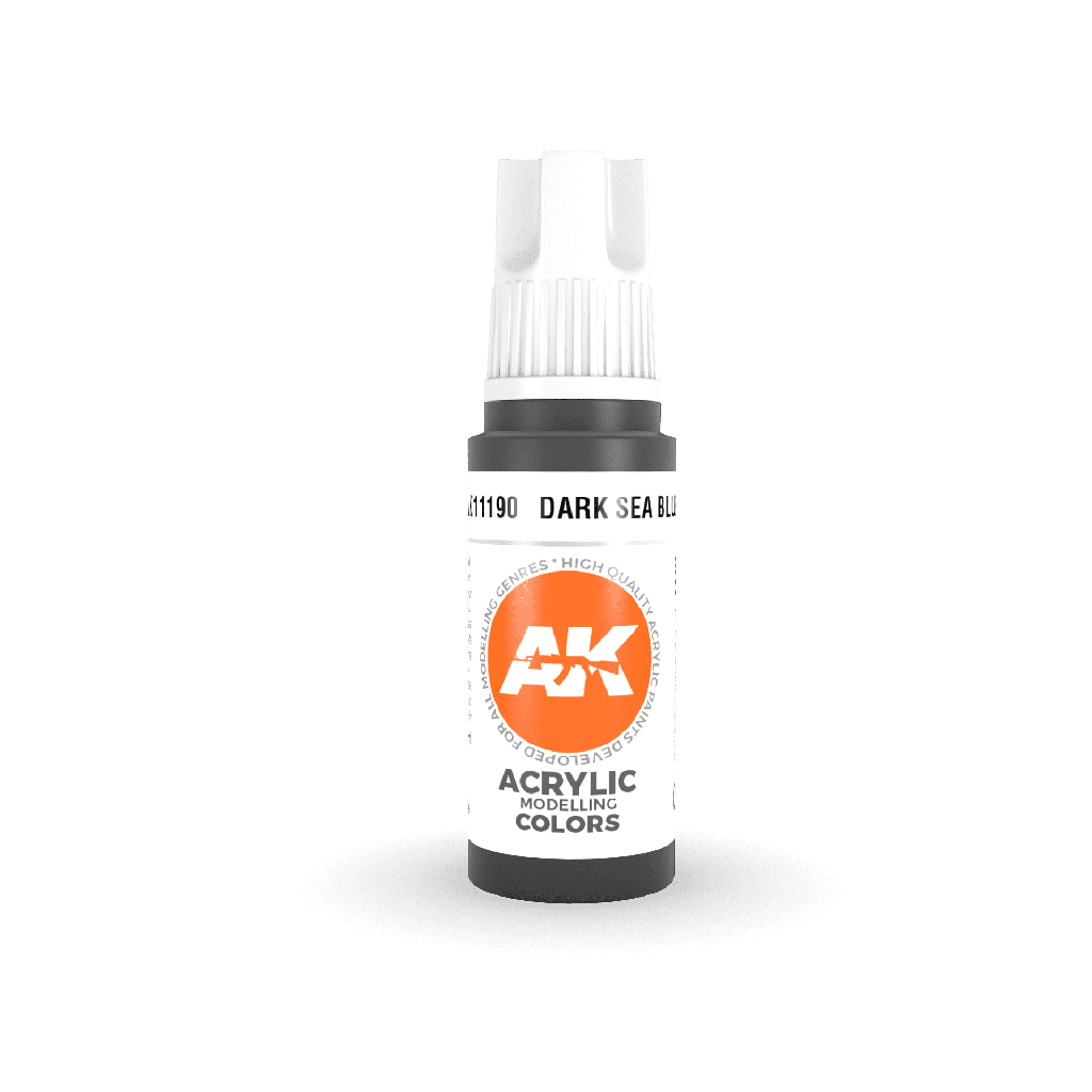 [AK AK11190] Ak : Dark Sea Blue 17ml │ 3rd Generation Acrylique