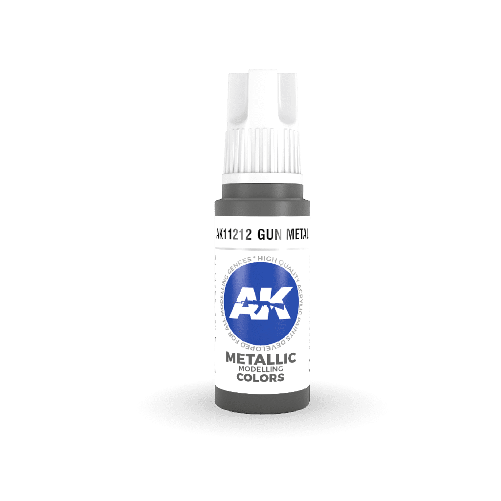 [AK AK11212] Ak : Gun Metal 17ml │ 3rd Generation Acrylique