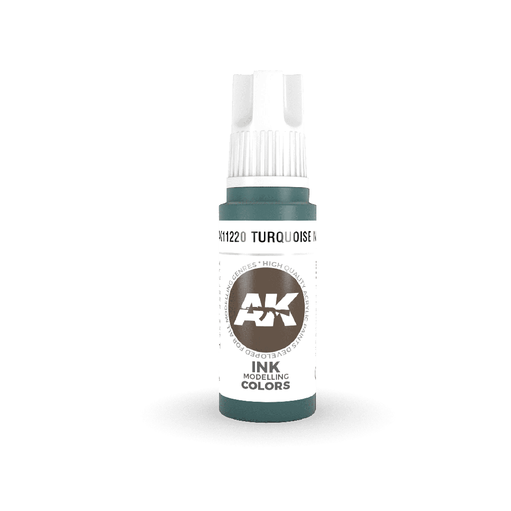 [AK AK11220] Ak : Turquoise INK 17ml │ 3rd Generation Acrylique