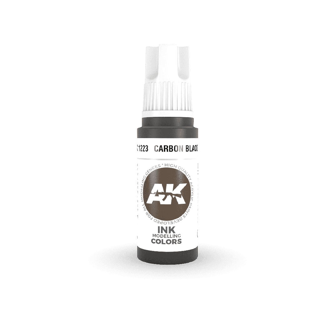 [AK AK11223] Ak : Carbon Black INK 17ml │ 3rd Generation Acrylique