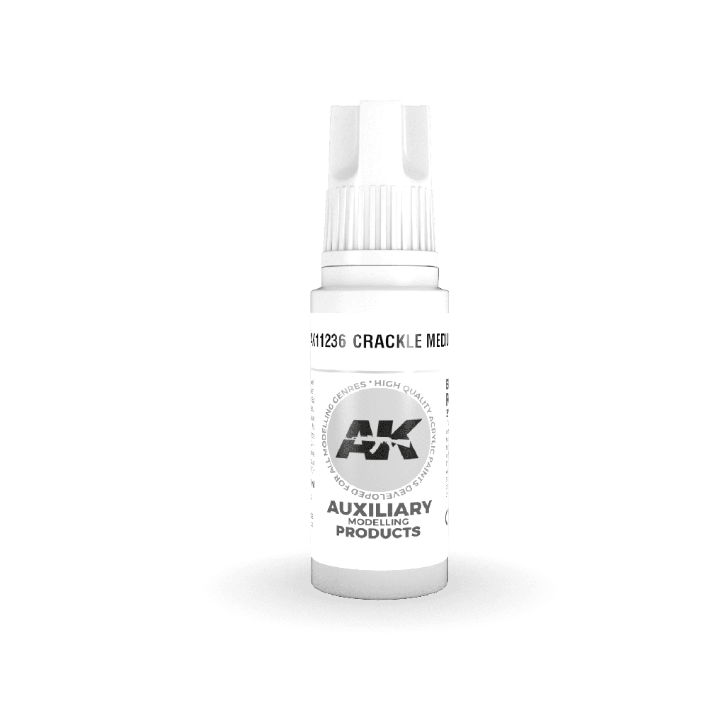[AK AK11236] Ak : Crackle Medium 17ml │ 3rd Generation Acrylique