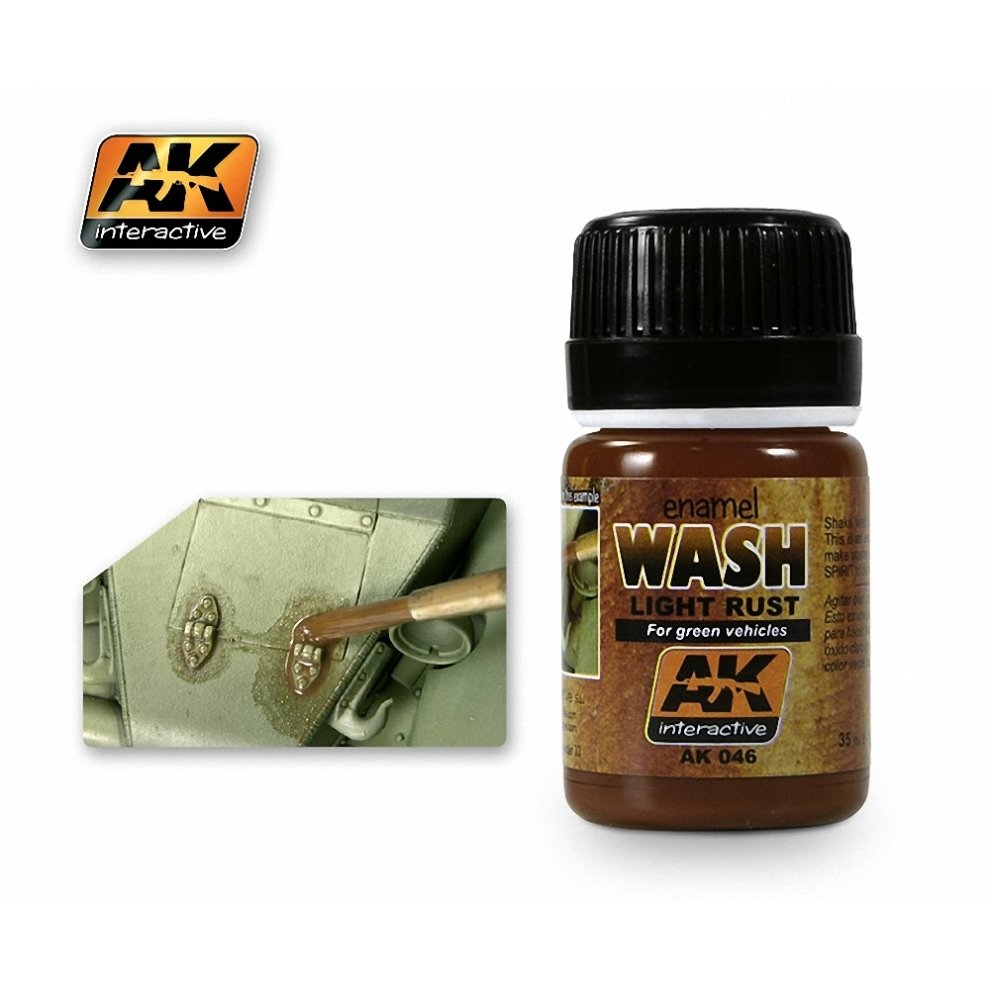 [AK AK046] Ak : Light Rust Wash (35ml) │ Weathering