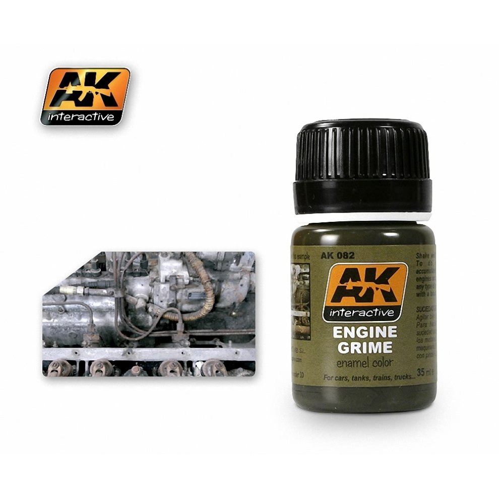 [AK AK082] Ak : Engine Grime (35ml) │ Weathering