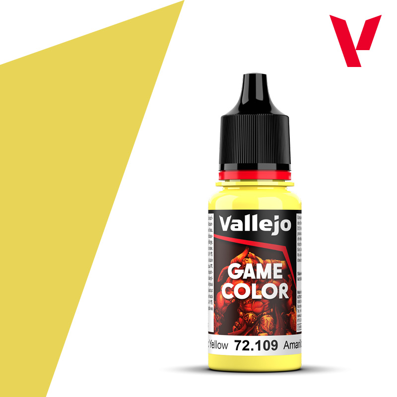 Vallejo : 72109 - Toxic Yellow (18ml) │ Game Color