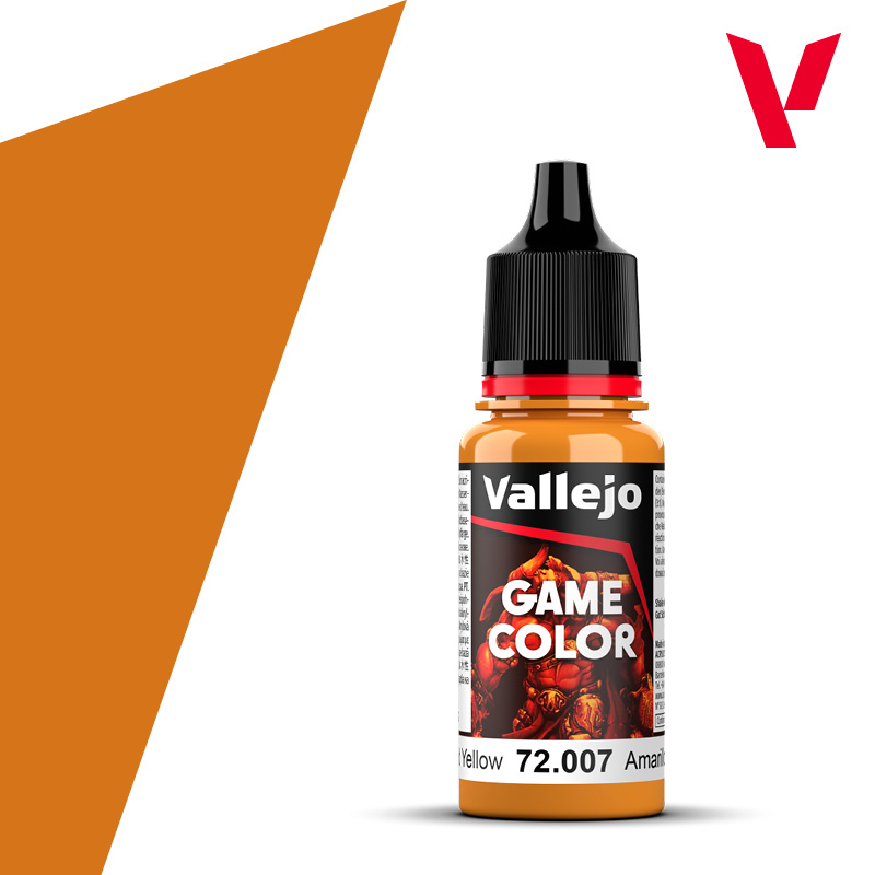 Vallejo : 72007 - Gold Yellow (18ml) │ Game Color
