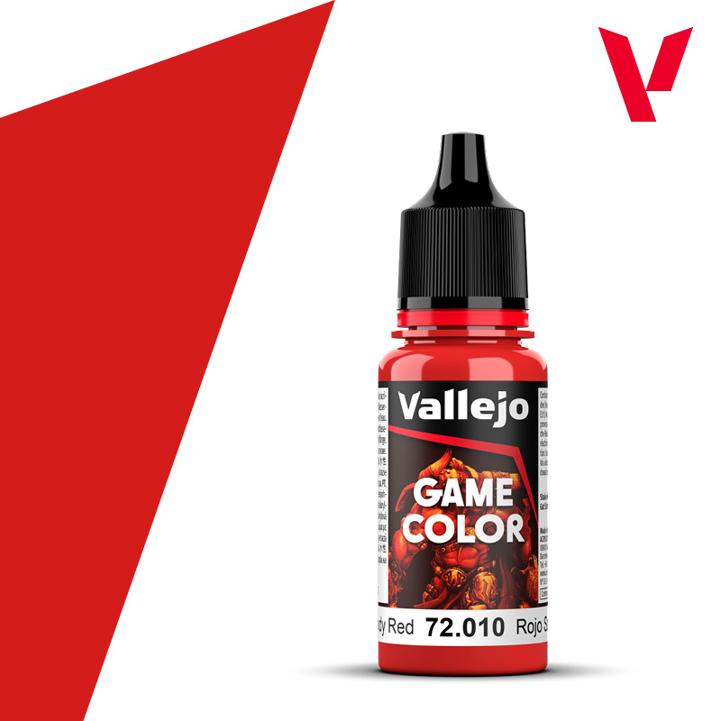 Vallejo : 72010 - Bloddy Red (18ml) │ Game Color