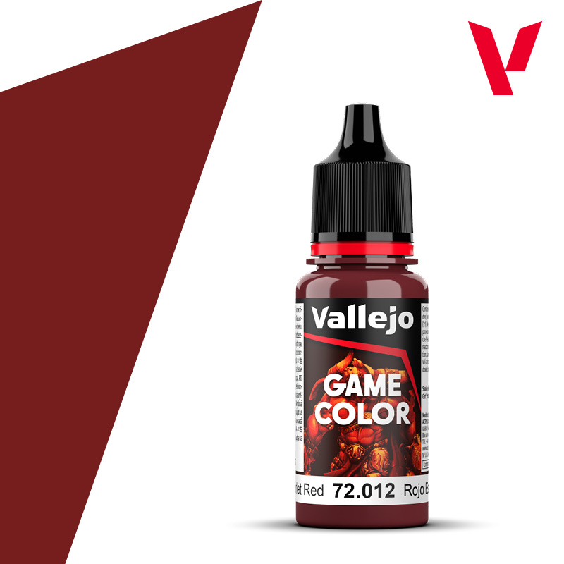 Vallejo : 72012 - Scarlet Red (18ml) │ Game Color