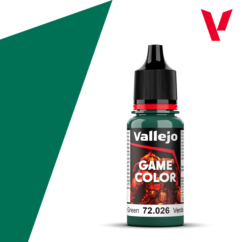 Vallejo : 72026 - Jade Green (18ml) │ Game Color